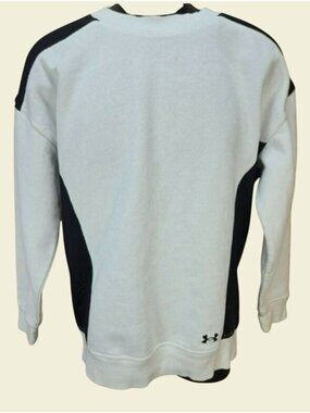 Under Armour Womens White Sweatshirt XS Loose Fit